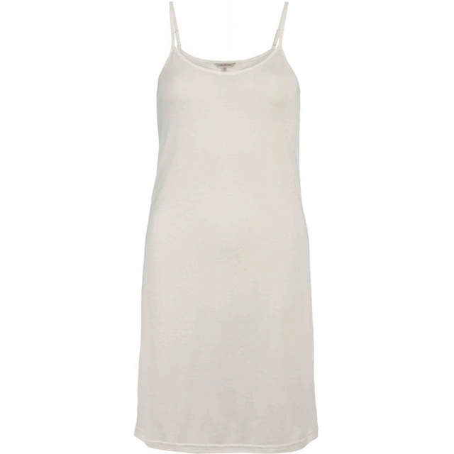 Silk Jersey Underklänning Off-White