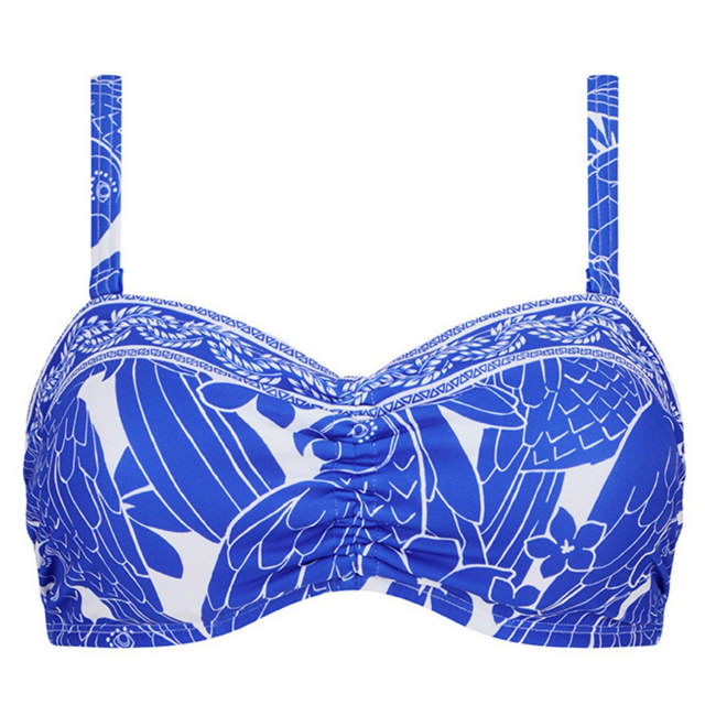 Azores Bikini Bandeau Top Protesficka Royal Blue/White
