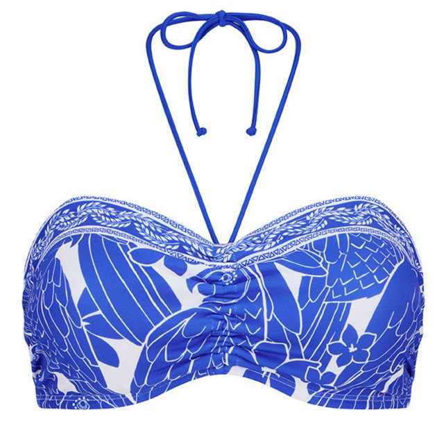 Azores Bikini Bandeau Top Protesficka Royal Blue/White
