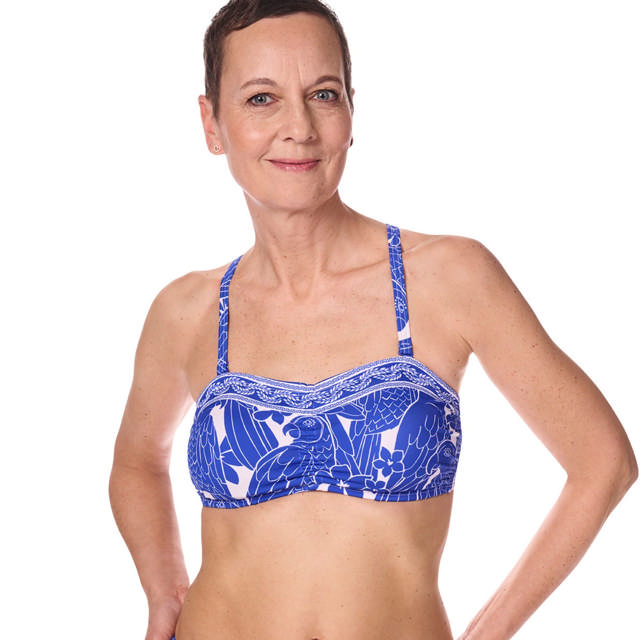 Azores Bikini Bandeau Top Protesficka Royal Blue/White