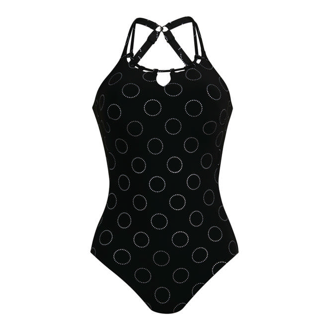 Bari Baddräkt Med Protesficka Silver Pearls