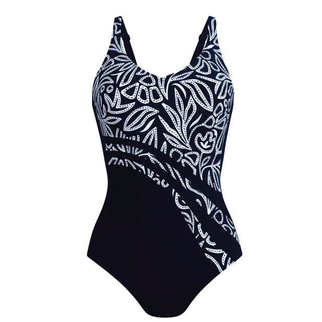 Dirban baddräkt med protesficka Flower Dots