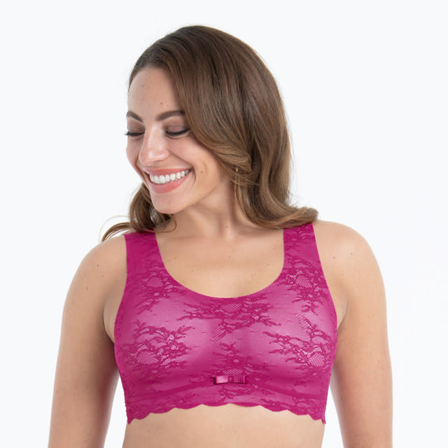 Essential Lace Bralette Candy Pink