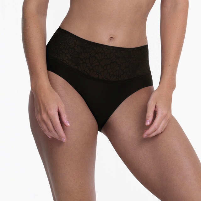 Essential Smart High Waist Brief Black