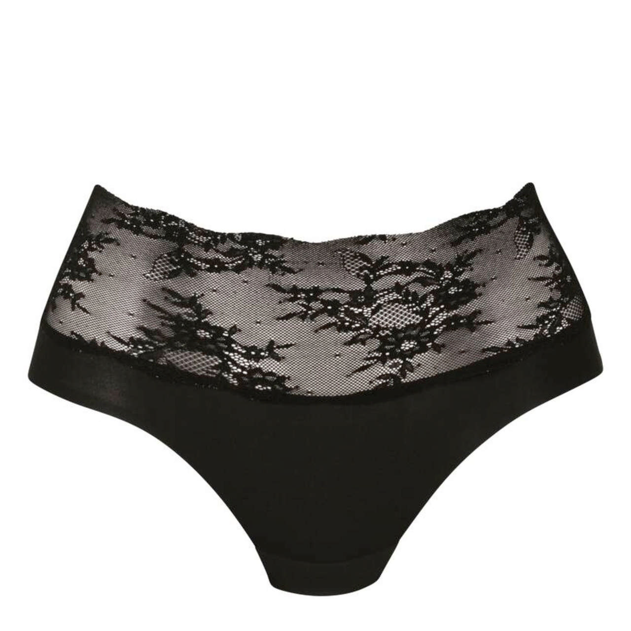 Essential High Waist Briefs Lace Black
