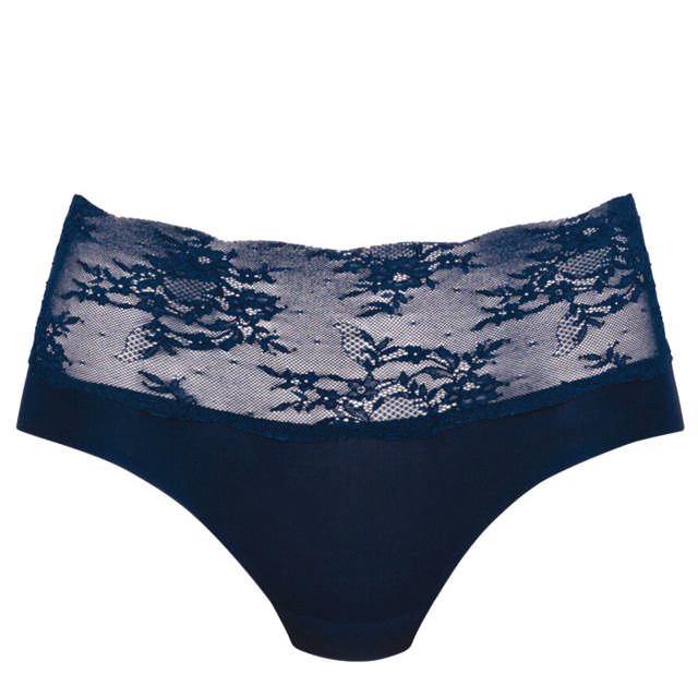 Essential High Waist Briefs Lace Maritime blue