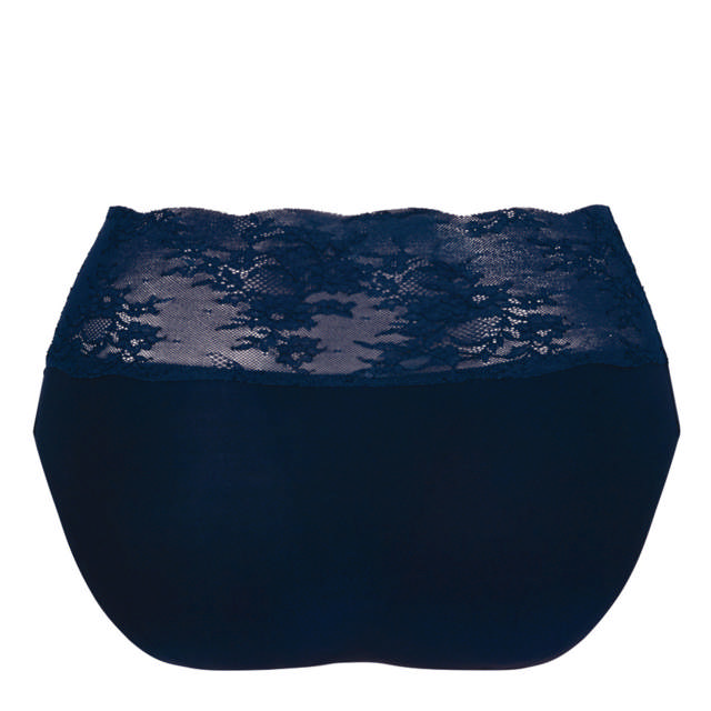 Essential High Waist Briefs Lace Maritime blue