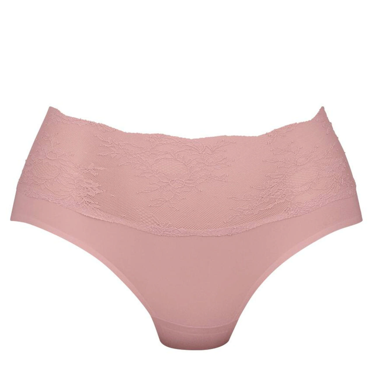 Essential High Waist Briefs Lace Rosewood
