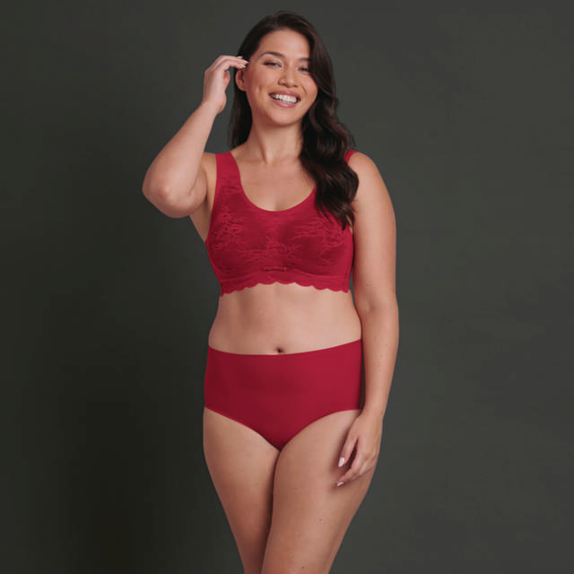 Essential High-waist Briefs Red