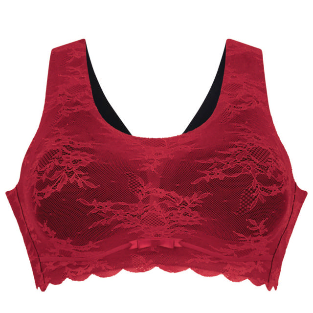 Essential Lace Bralette Red