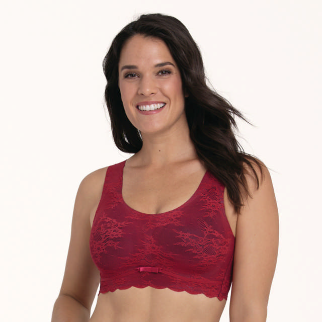 Essential Lace Bralette Red