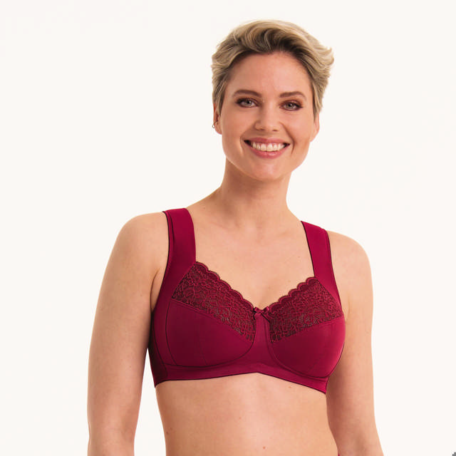 Havanna Support Bh Utan Bygel Dark Red