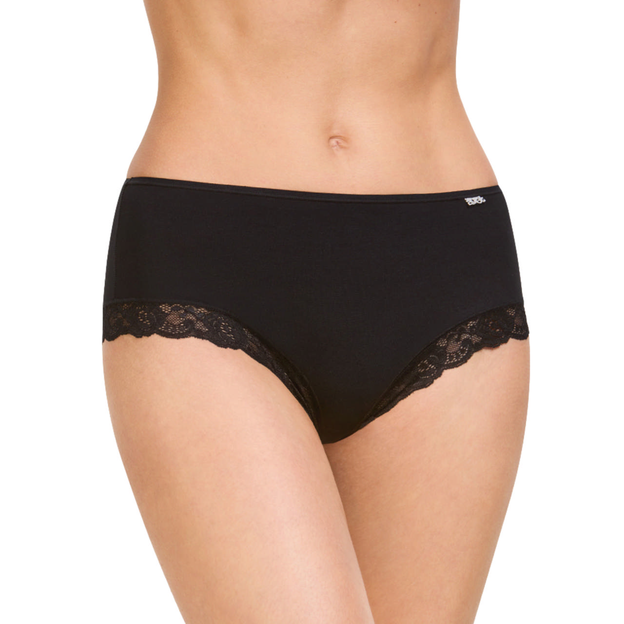 Hotpants Bomull Spets Svart