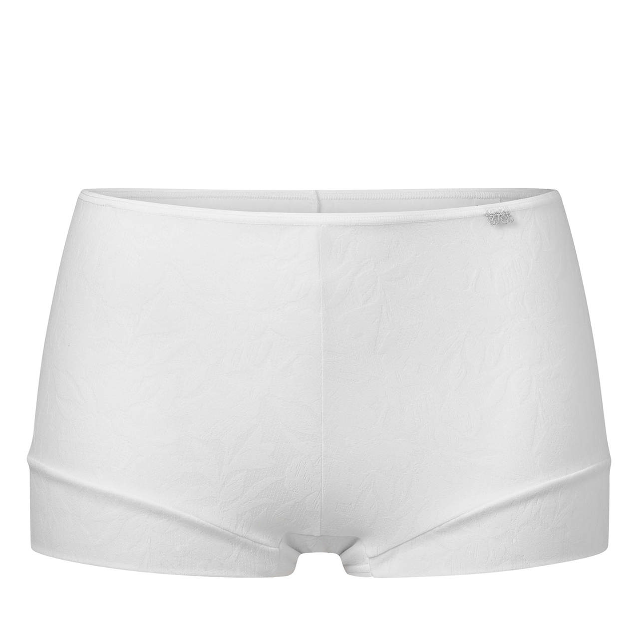 Boxertrosa i Mikrofiber Floral Jacquard White