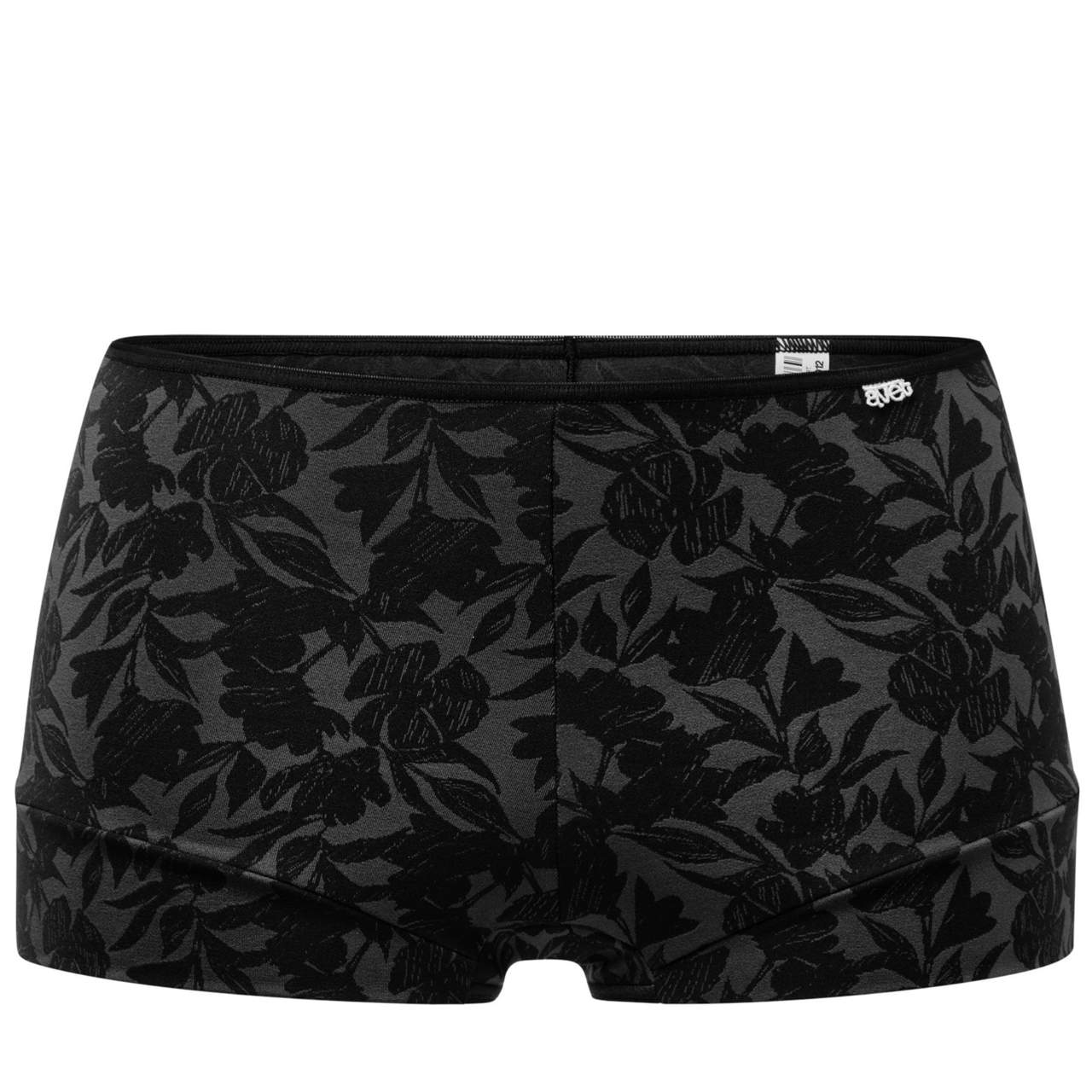 Boxertrosa i Mikrofiber Flower Black