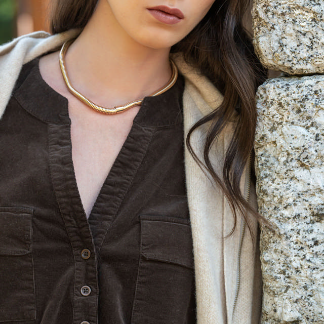 Ella Manchesterklänning Brun