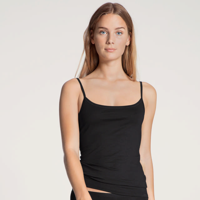 Natural Comfort Spagetti top Black