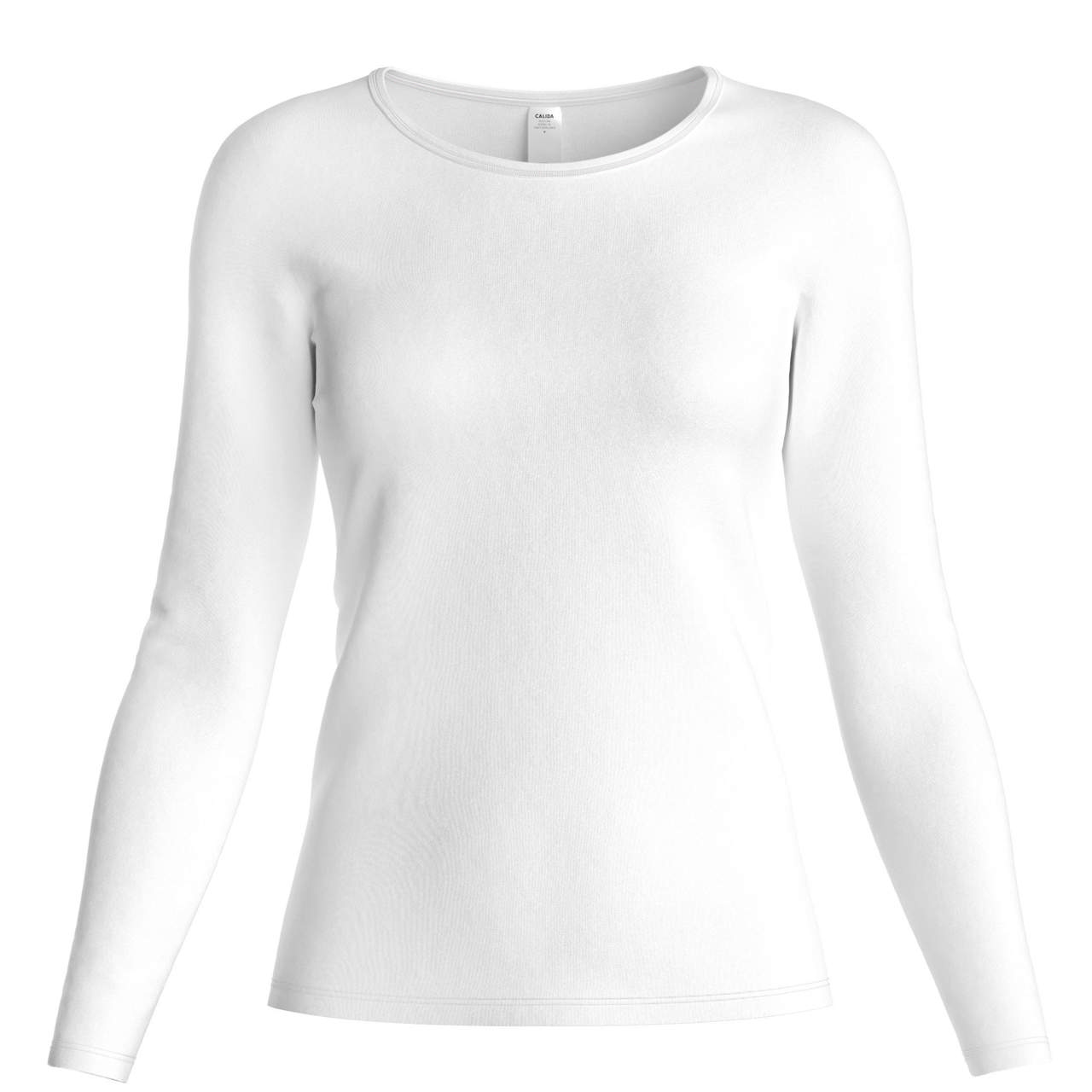 Natural Comfort Top Long-Sleeve White