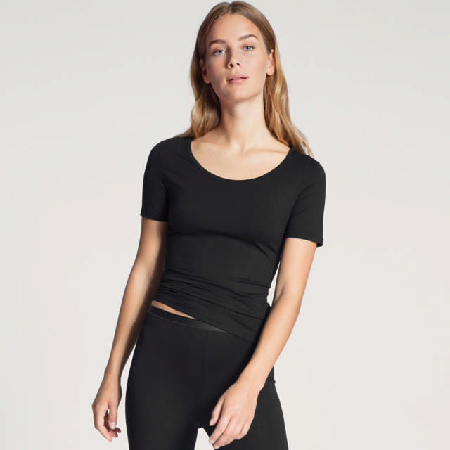 Natural Comfort Top Short-Sleeve Black