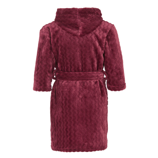 Barnrock Jaquardfleece Sjalkrage Berry