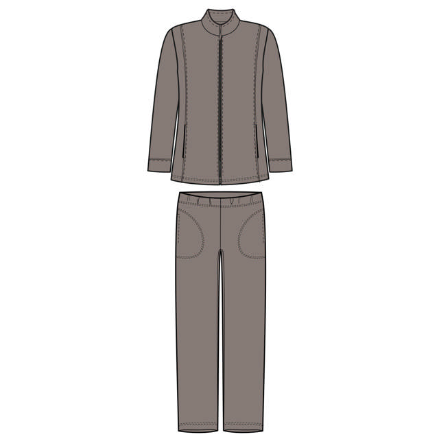 Mysdress Velour Taupe