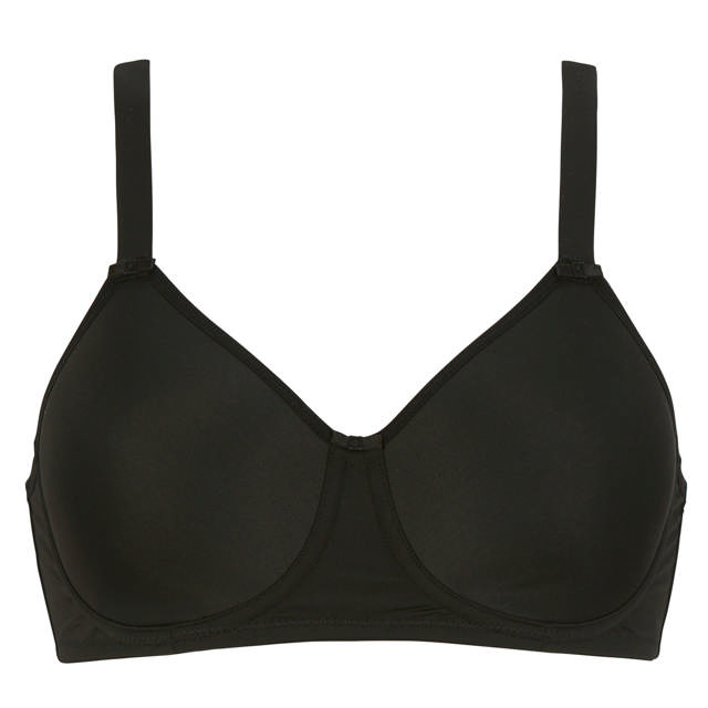 June Vadderad Bh Med Bygel Black