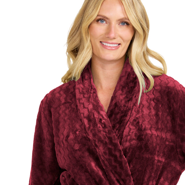 Rock Jaquardfleece Sjalkrage Berry