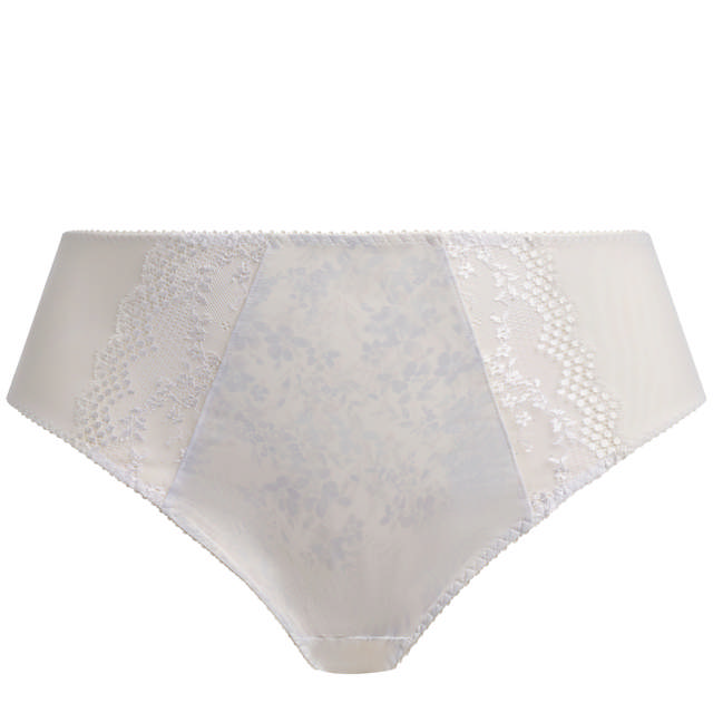 Lucie High Leg Brief  White
