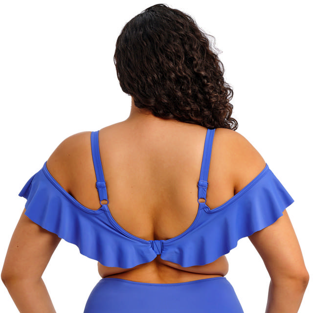 Plain Sailing Bikini-Bh Plunge Ruffle Azure
