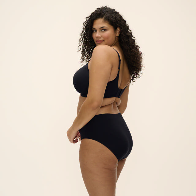 Smooth T-shirt Bh Med Bygel Black