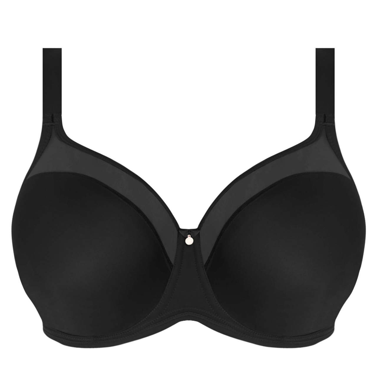 Smooth T-shirt Bh Med Bygel Black