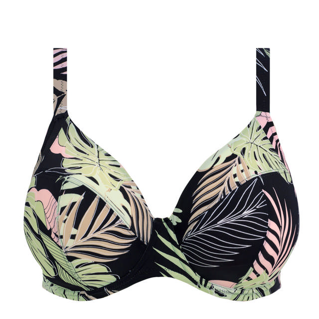 Tropical Retreat Plunge Bikini bh Black