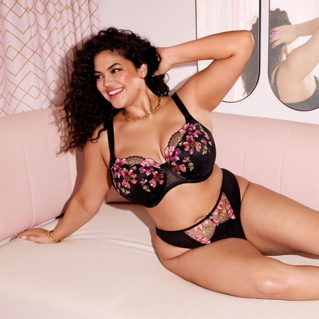 Teagan Padded Half Cup Bh Rainbow