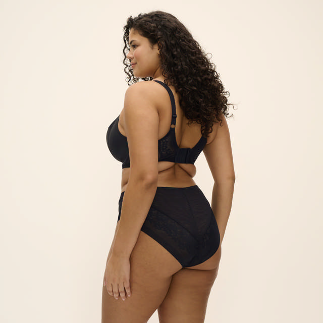 Nerina High Leg Brief Black