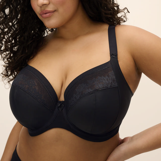 Nerina Plunge Bygel Bh Black