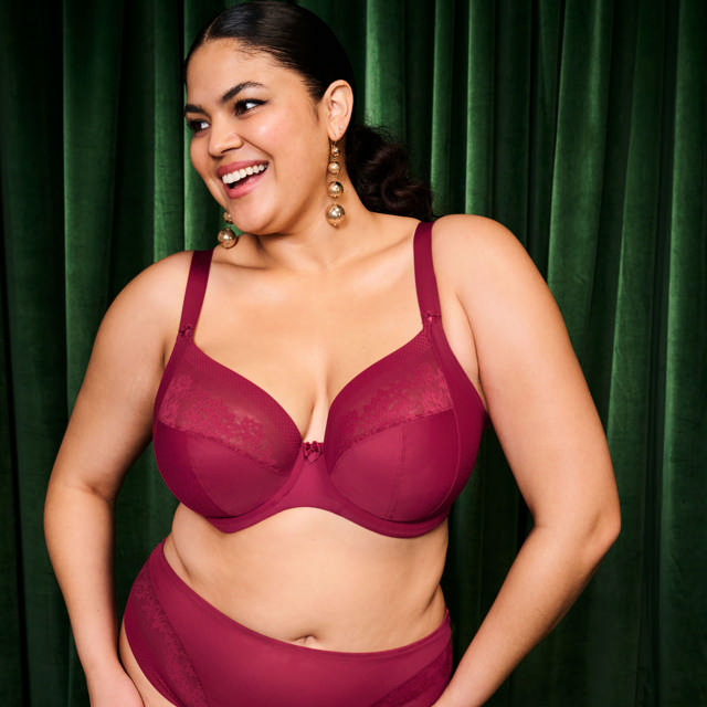 Nerina Plunge Bygel Bh Rouge