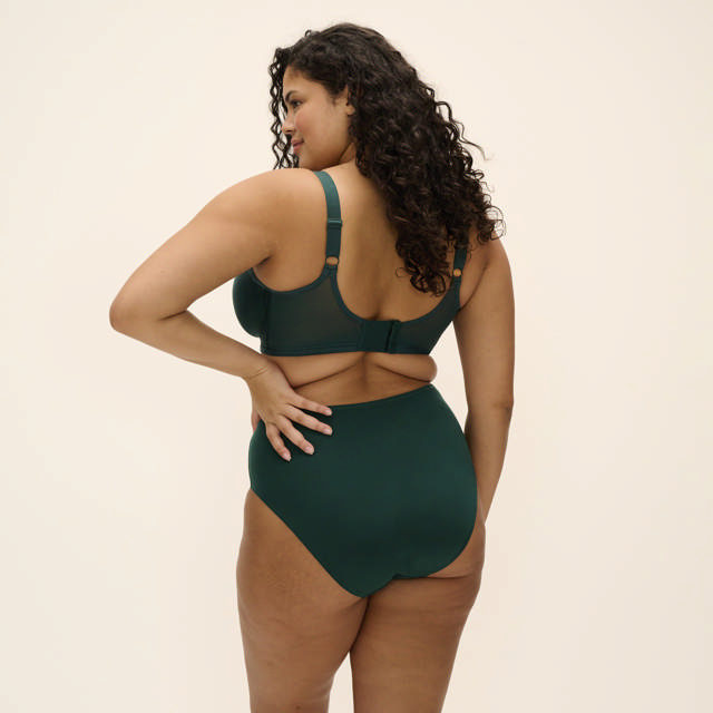 Smooth T-shirt Bh Med Bygel Deep Emerald