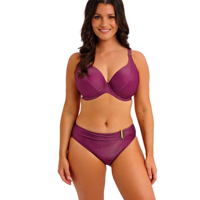 Paros Coast Bikinitrosa Midi Berry Shimmer