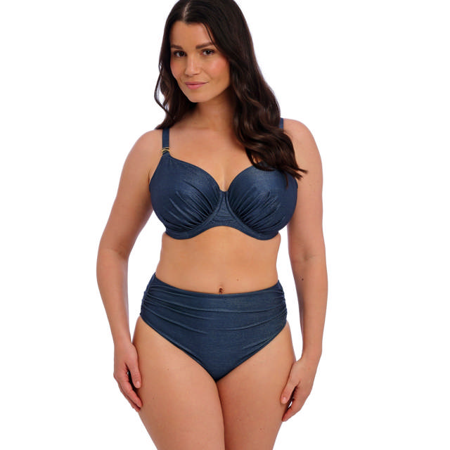Paros Coast Bikinitrosa Hög Midnight Sparkle