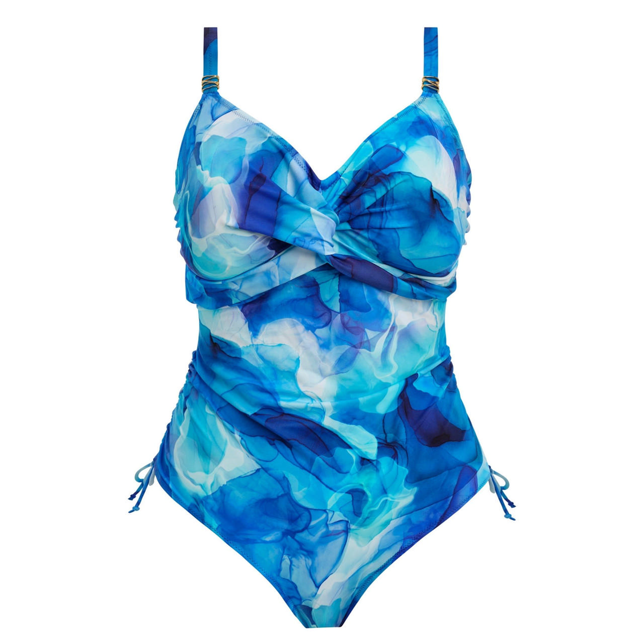 Saunton Sands Baddräkt Twist Front Dazzling Blue