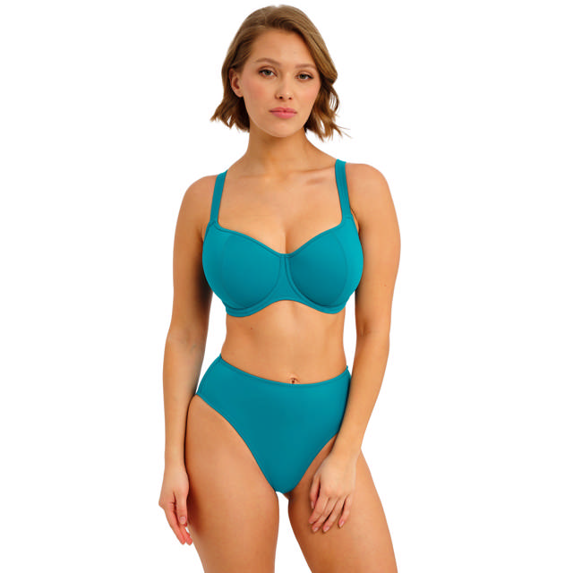 Jewel Cove Bikinitrosa Hög Plain Moonstone