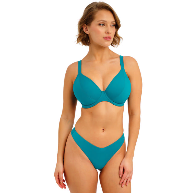 Jewel Cove Bikinitrosa String Plain Moonstone