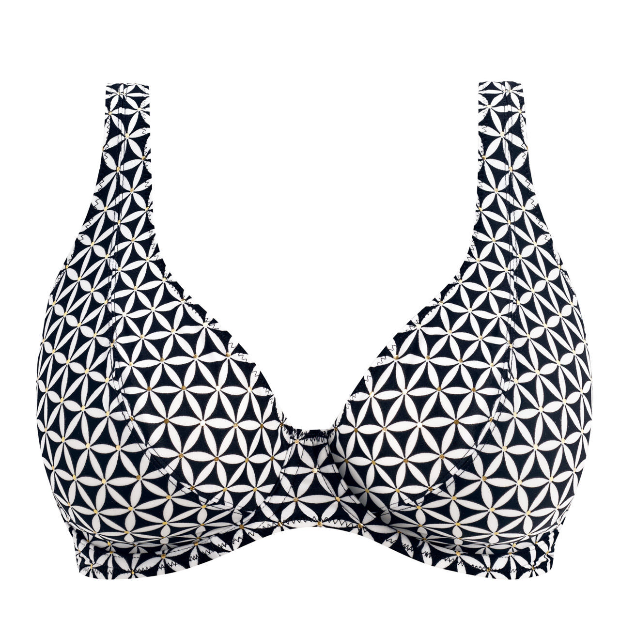 Koh Tao Bikini Top High Apex Black