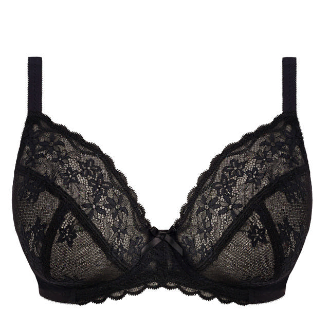 Quinn Ovadderad Plunge Bh Black