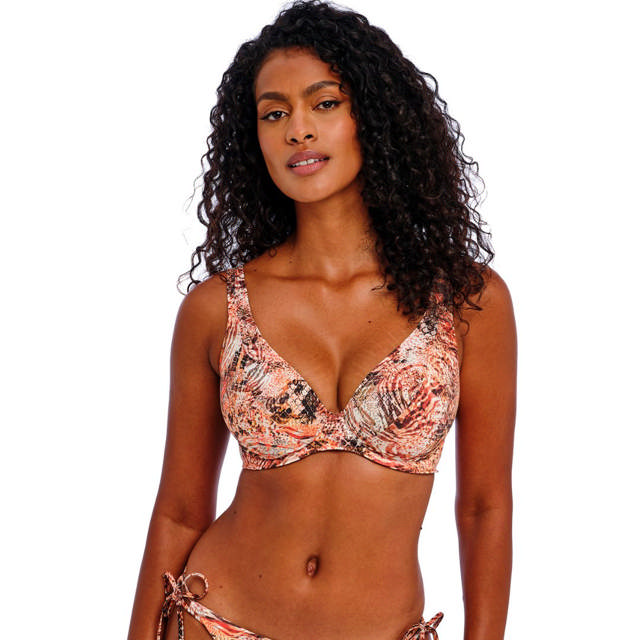 Desert Cat Bikini Top High Apex Sunset