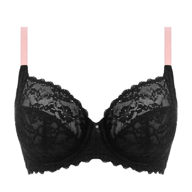 Offbeat Ovadderad Balconette Bh Black