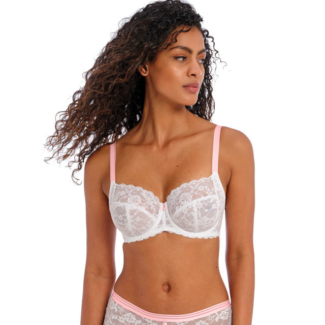 Offbeat Ovadderad Balconette Bh White
