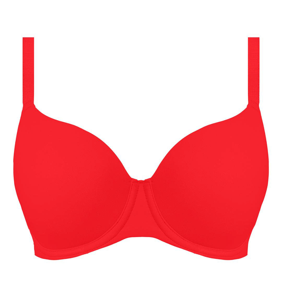 Undetected Vadderad Bygel Bh Chilli Red