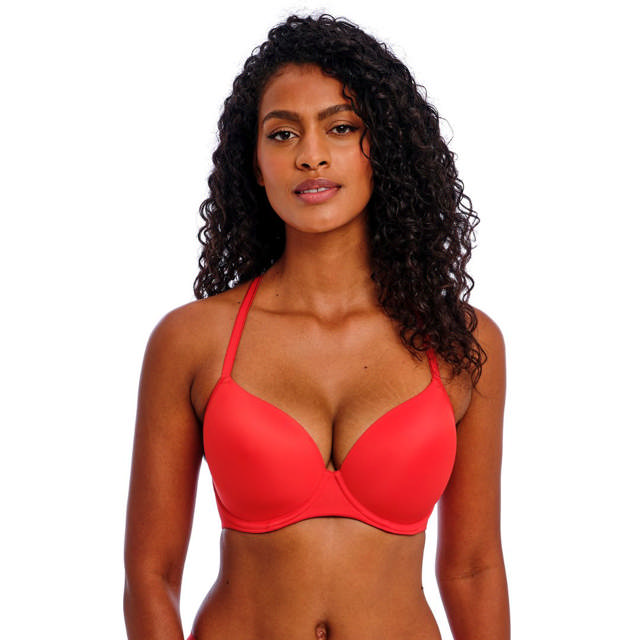 Undetected Vadderad Bygel Bh Chilli Red