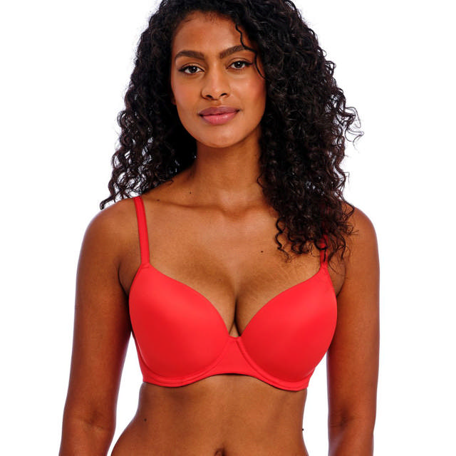 Undetected Vadderad Bygel Bh Chilli Red